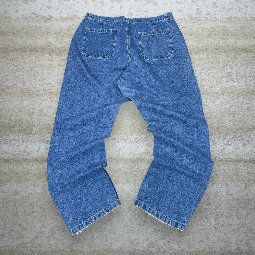 Vintage 90s Wrangler Jeans 36x32 Baggy Fit Medium Wash